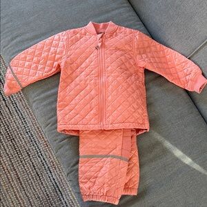 Celavi Quilted Pink Insulated Set